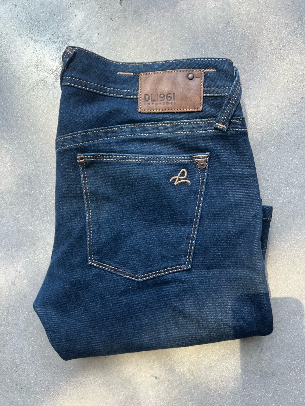 Perfect slim straight leg denim